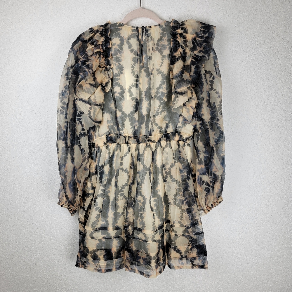 NWT Ulla Johnson Adelaide Printed Silk Minidress SS23 Runway Size 2 - Picture 8 of 15